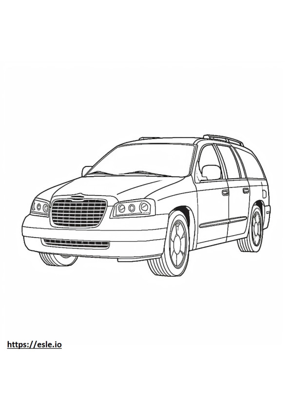Chrysler Voyager coloring page