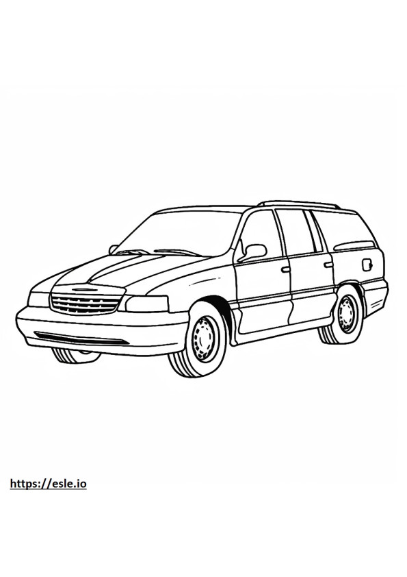 Chrysler Voyager coloring page