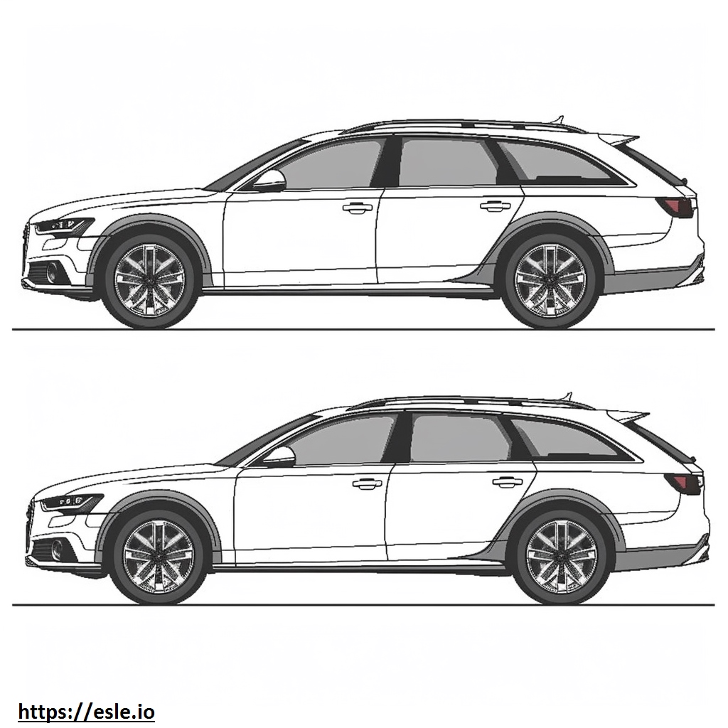 Audi A6 Allroad quattro coloring page