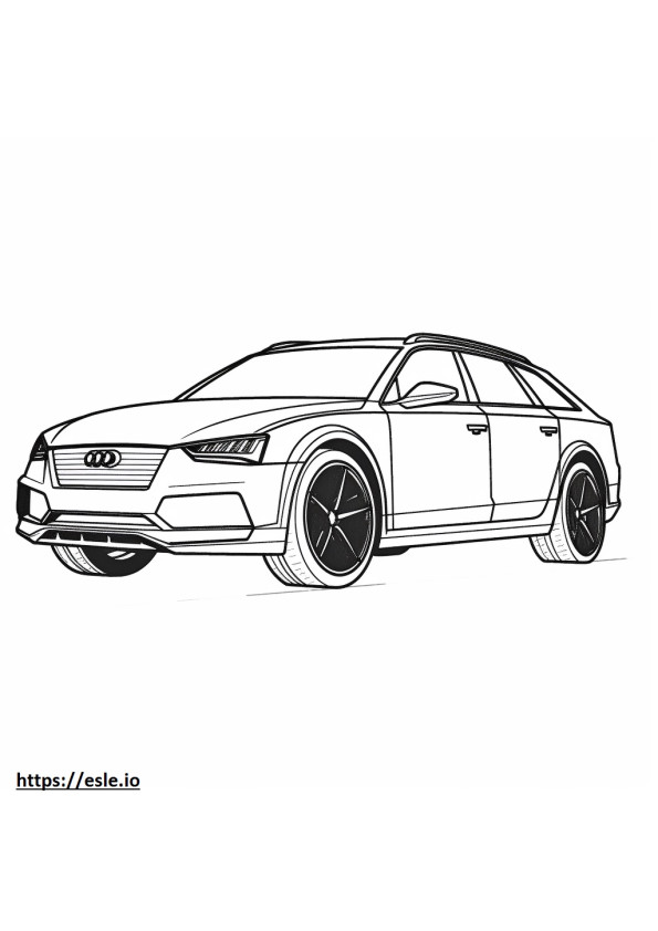 Audi A6 Allroad quattro coloring page