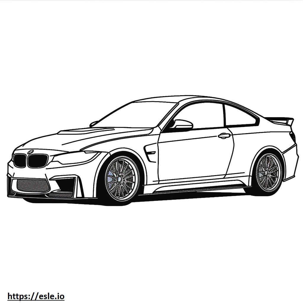BMW M3 Competition coloring page