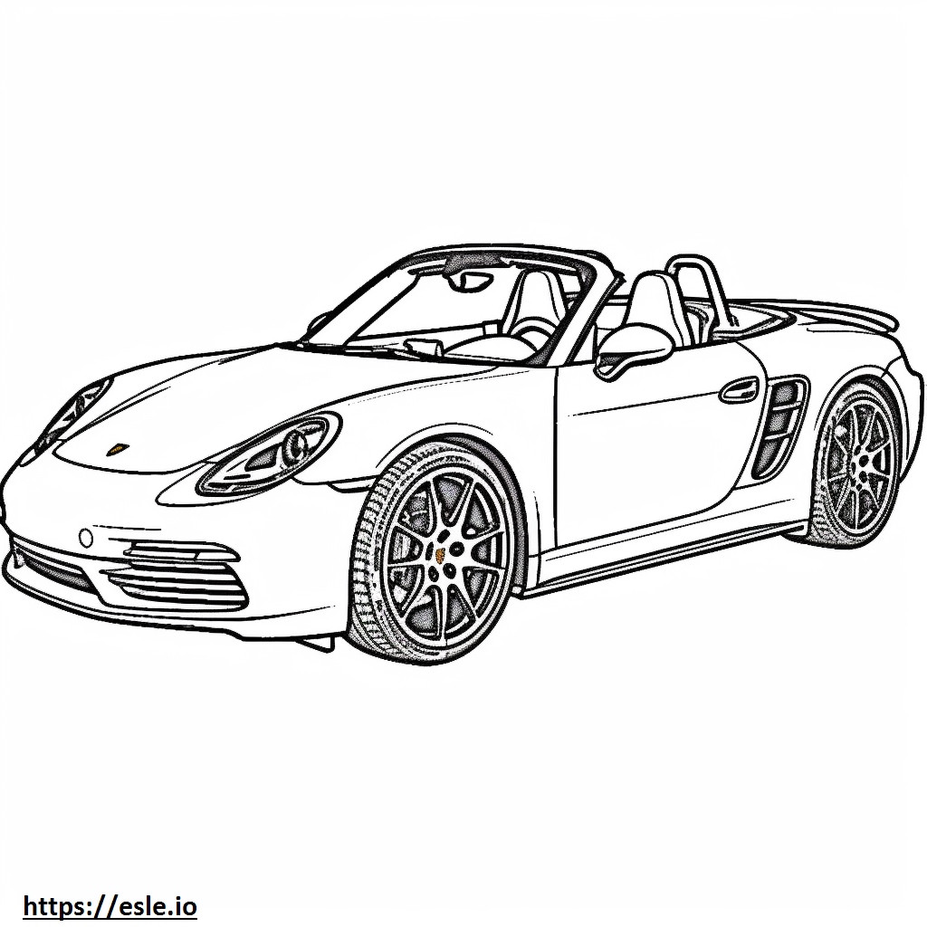 Kit Porsche Carrera 4 S para colorear e imprimir
