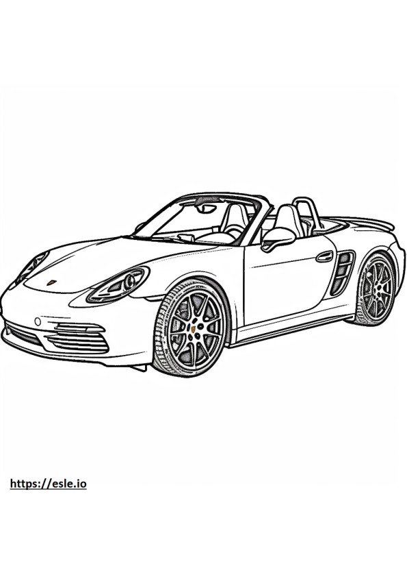 Coloriage Kit Porsche Carrera 4S à imprimer