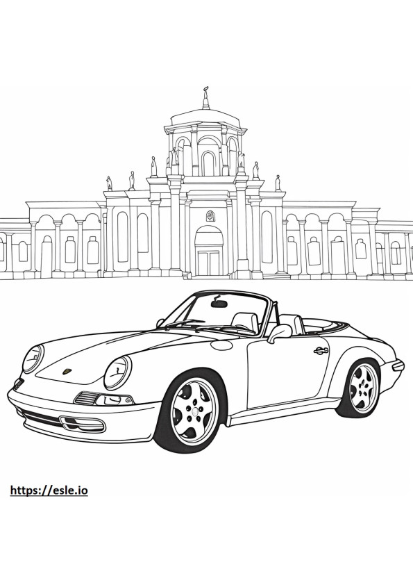 Porsche Carrera 4 S Kit coloring page