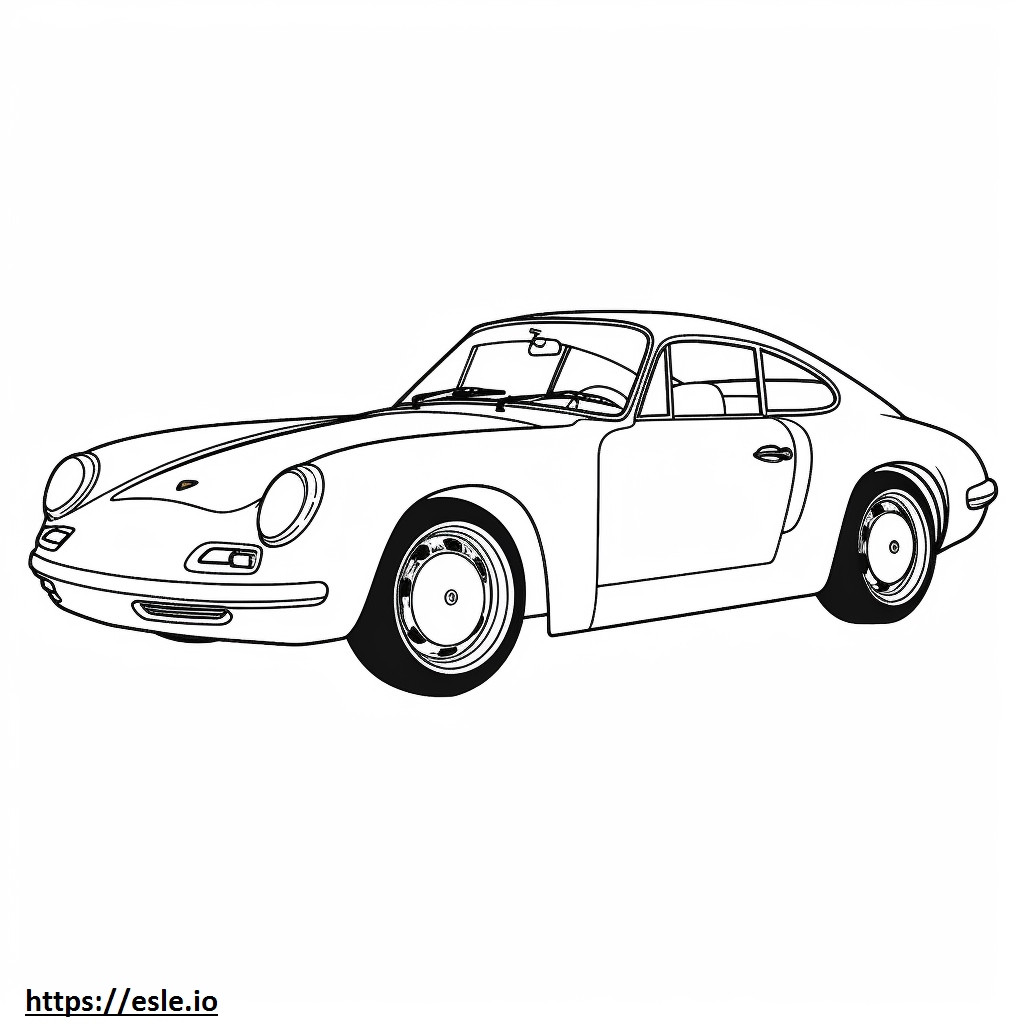 Porsche Carrera 4 S Kit coloring page