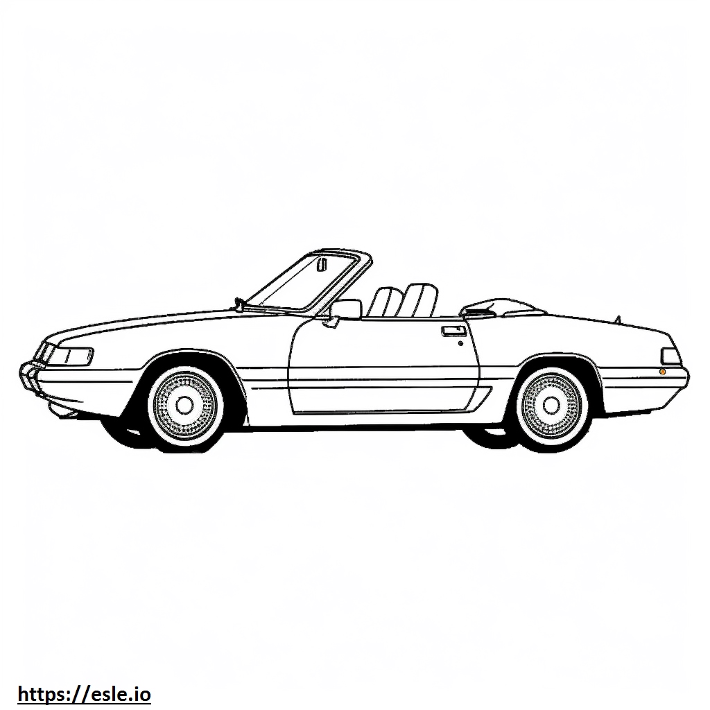 Renault GTA Convertible coloring page