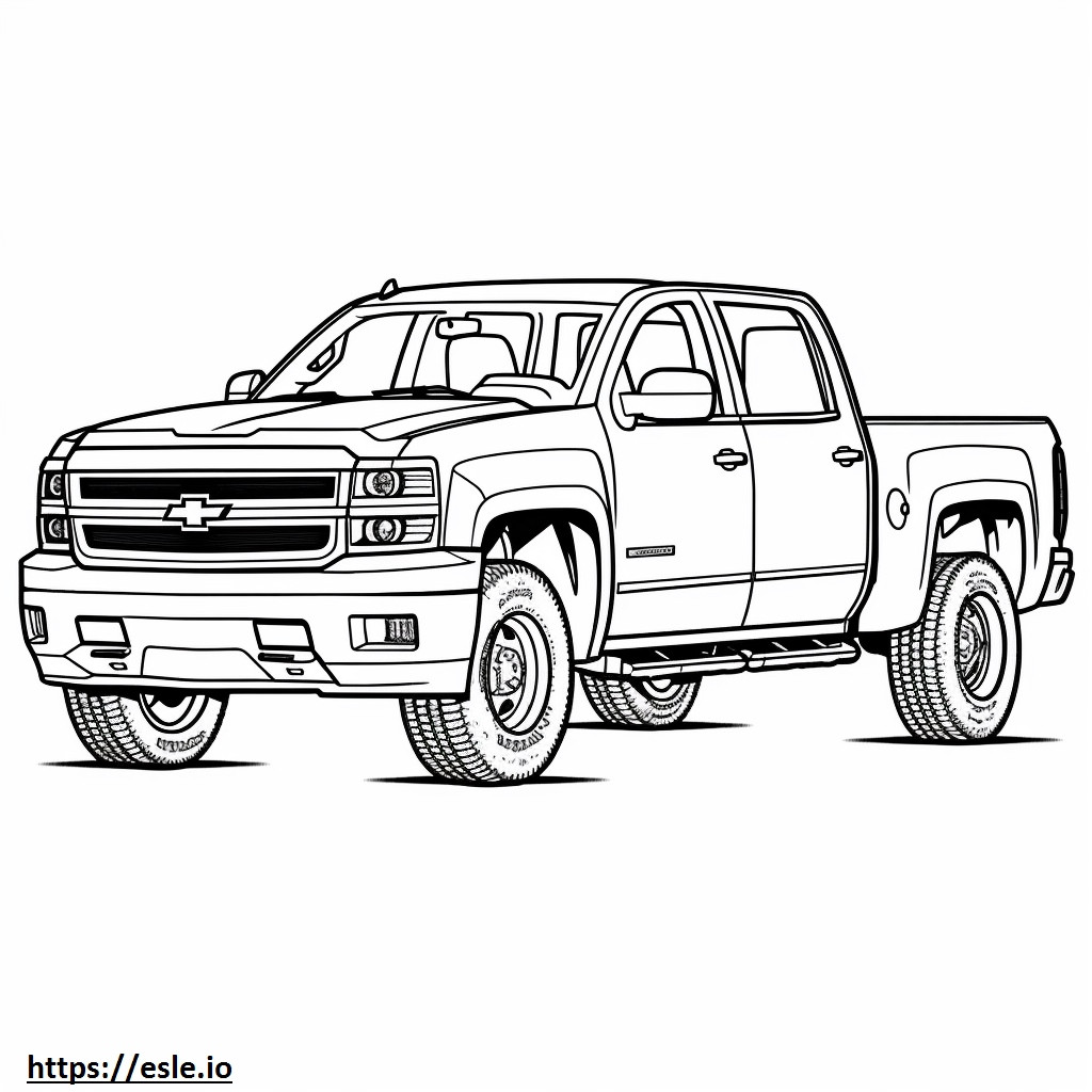 Chevrolet Silverado HD 2WD CNG coloring page