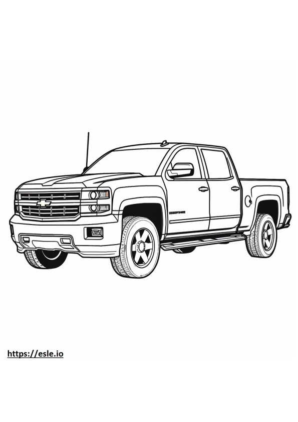 Chevrolet Silverado HD 2WD CNG coloring page