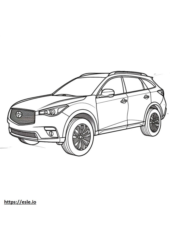 Infiniti FX50 coloring page