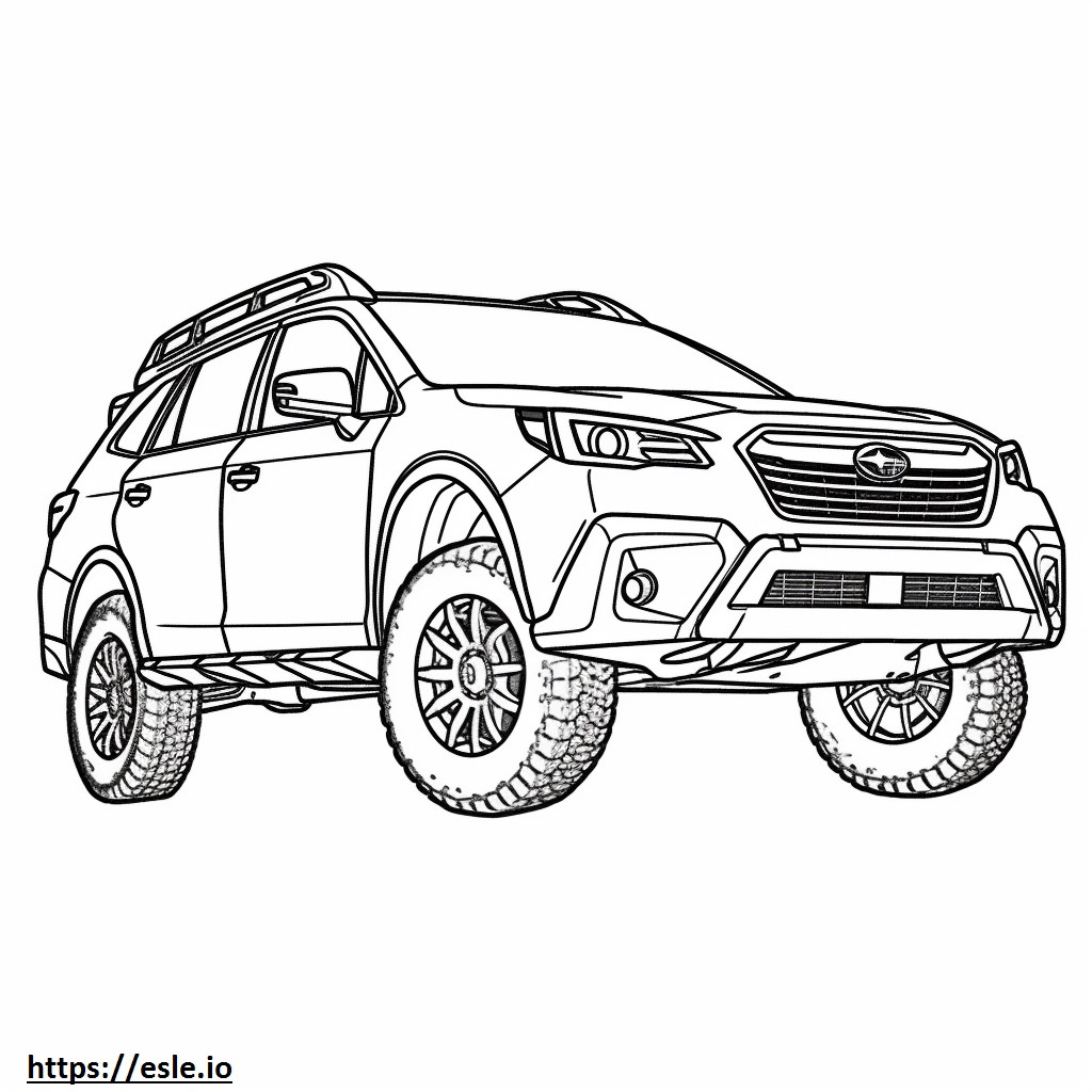 Subaru Outback AWD kolorowanka