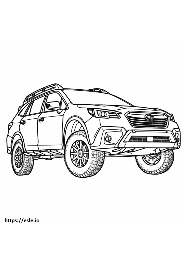 Subaru Outback trazione integrale da colorare