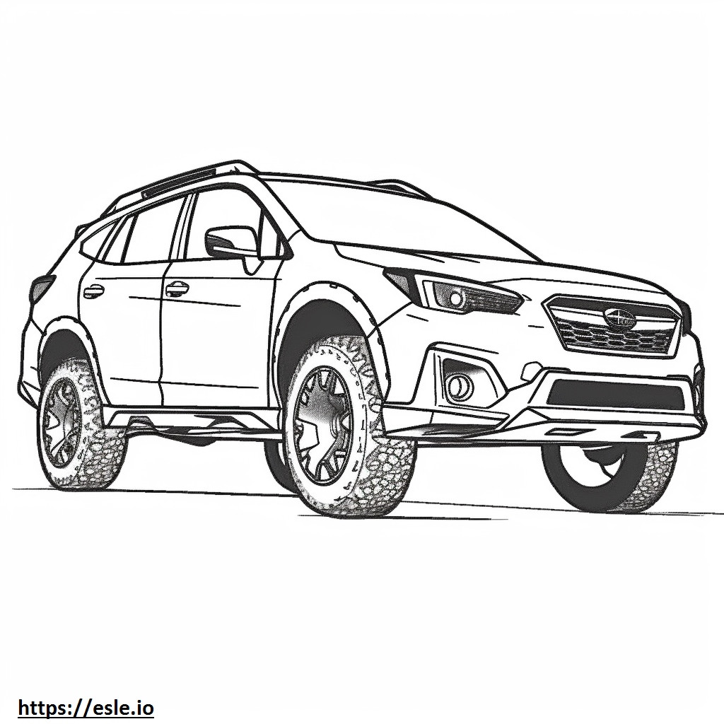 Subaru Outback AWD coloring page