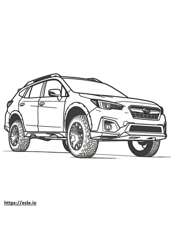 Subaru Outback AWD kleurplaat
