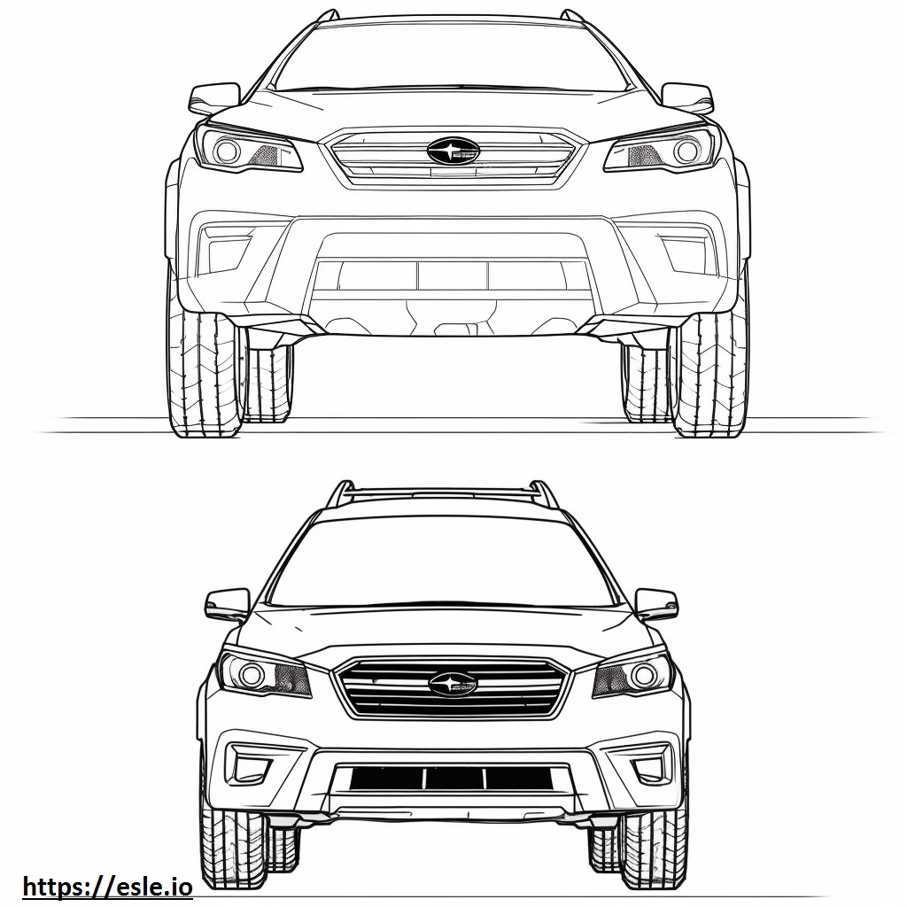 Subaru Forester AWD para colorear e imprimir