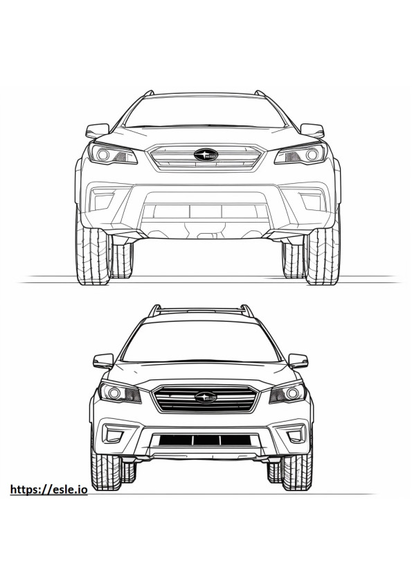 Subaru Outback AWD coloring page