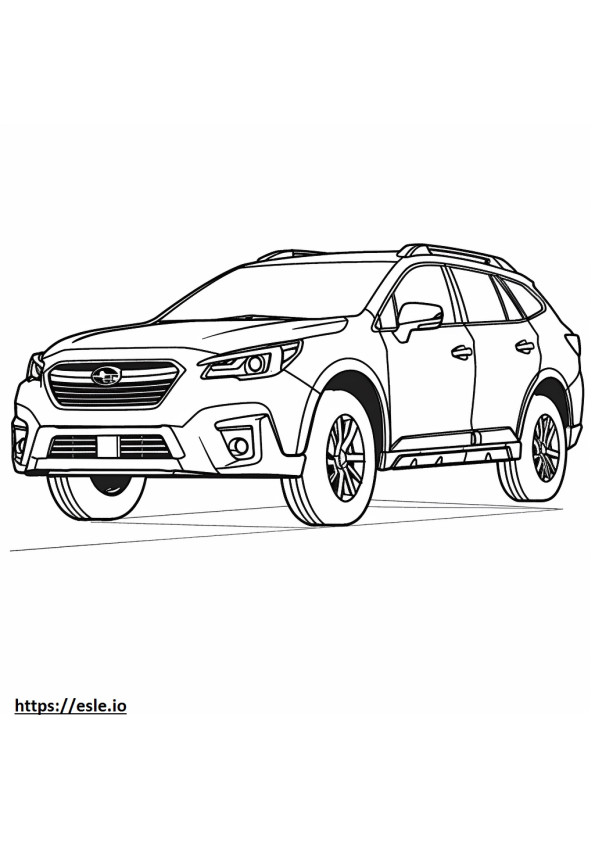 Subaru Outback AWD ausmalbild