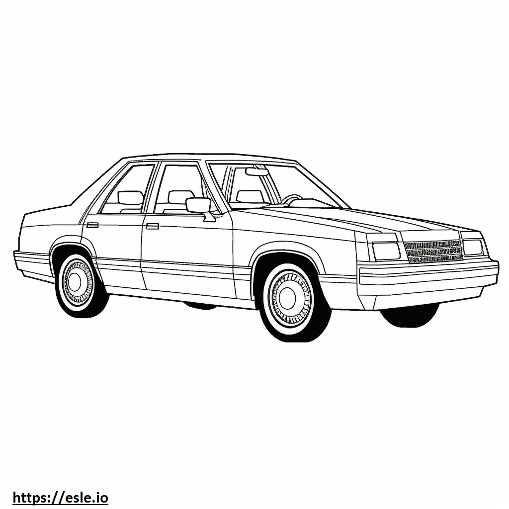 Plymouth Reliant coloring page
