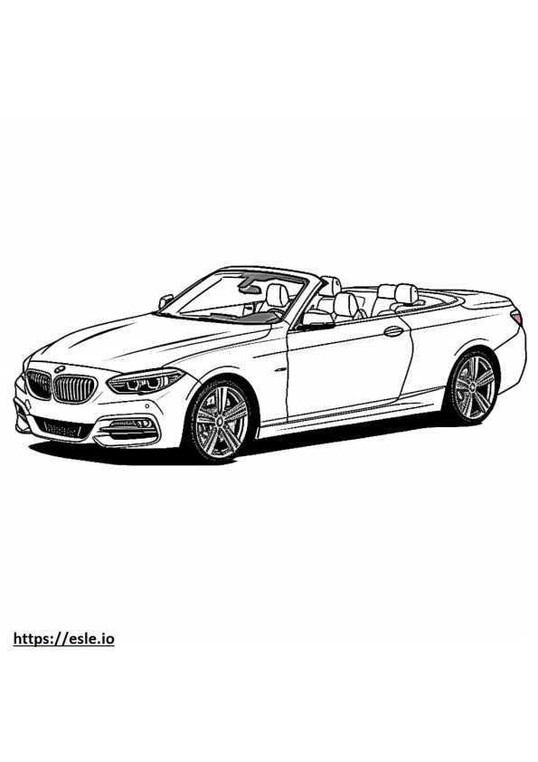 BMW 230i xDrive Convertible coloring page