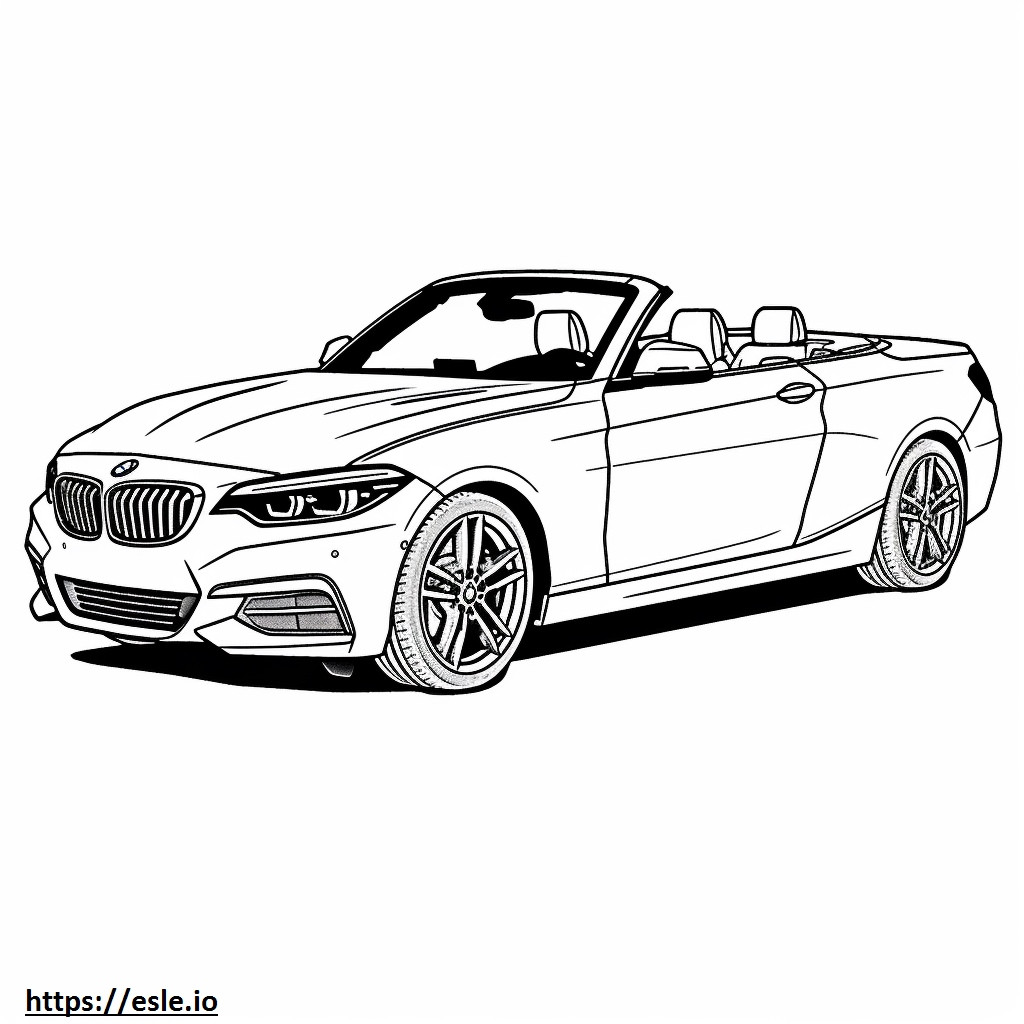 BMW 230i XDrive Convertible Coloring Page
