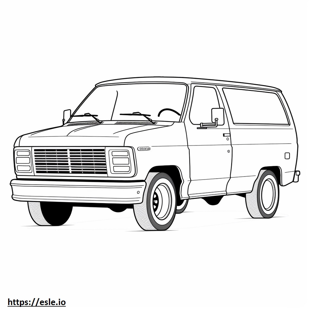 Ford E250 Econoline 2WD CNG coloring page