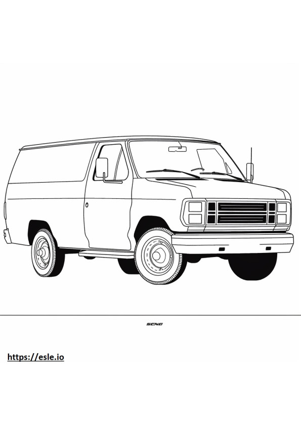 Ford E250 Econoline 2WD CNG coloring page