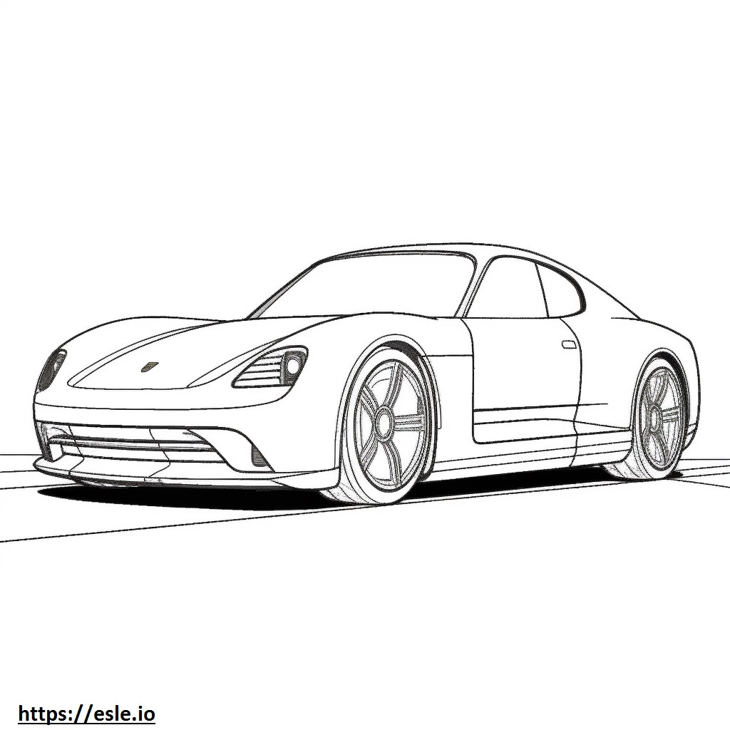 Porsche Taycan GTS ausmalbild