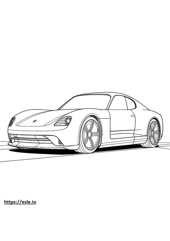 Porsche Taycan GTS da colorare