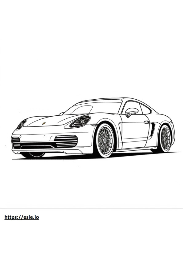 Coloriage Porsche Taycan GTS à imprimer
