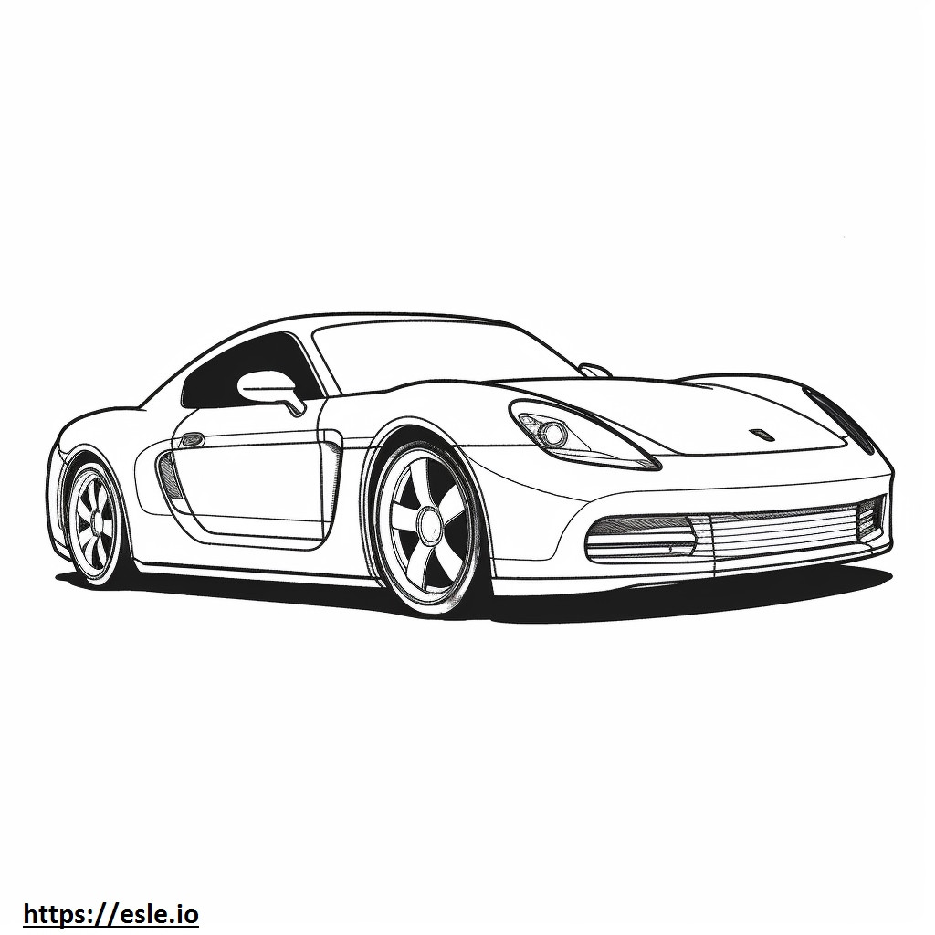Porsche Taycan GTS para colorir