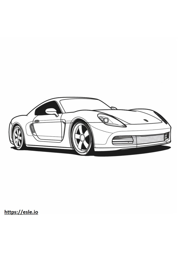 Porsche Taycan GTS para colorear e imprimir