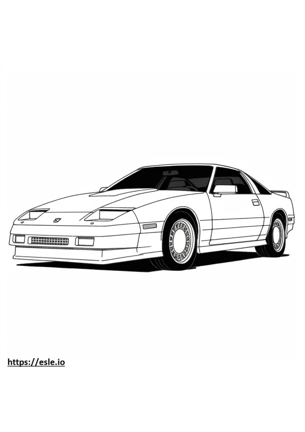 Nissan 300ZX 2x2 coloring page