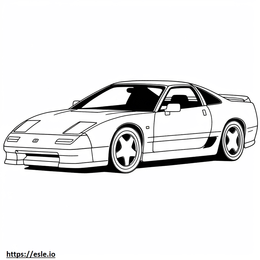 Nissan 300ZX 2x2 coloring page