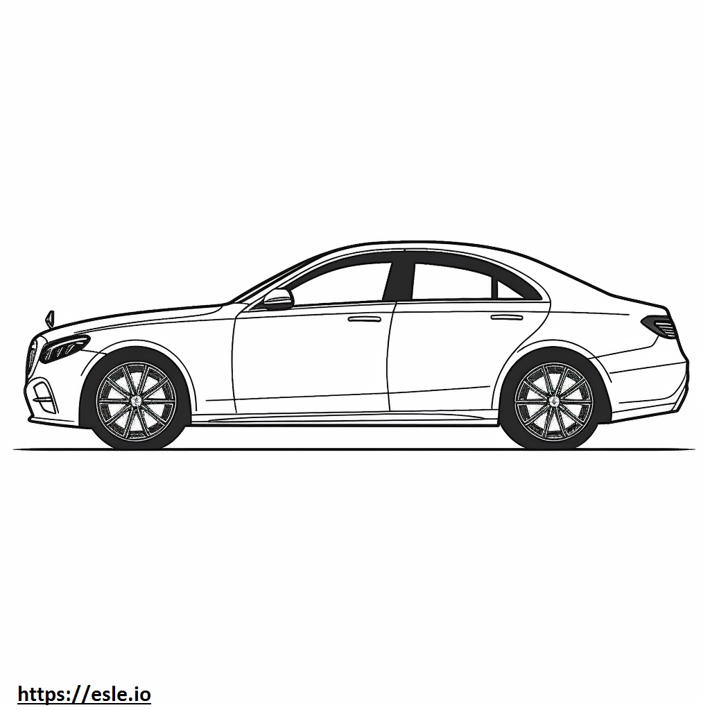 Free Printable Mercedes-Benz E450 4matic Coloring Page