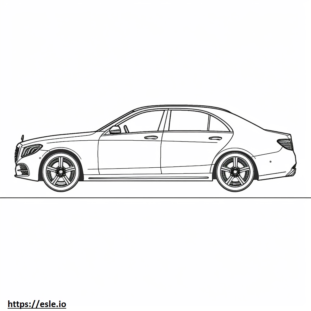 Mercedes-Benz E450 4matic coloring page