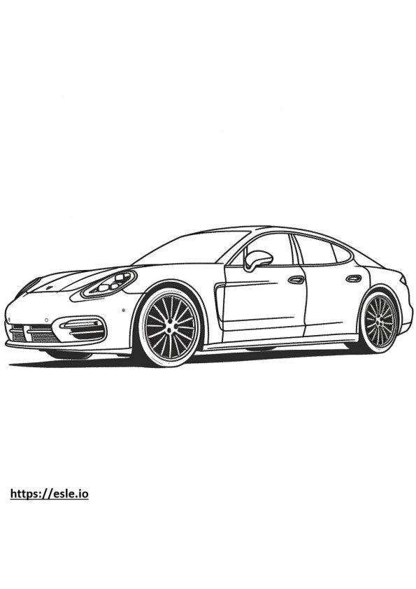Porsche Panamera S coloring page