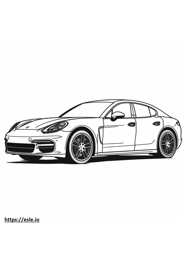 Porsche Panamera S da colorare