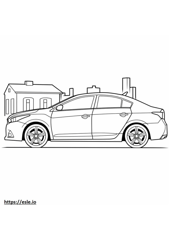 Toyota Corolla iM para colorear e imprimir