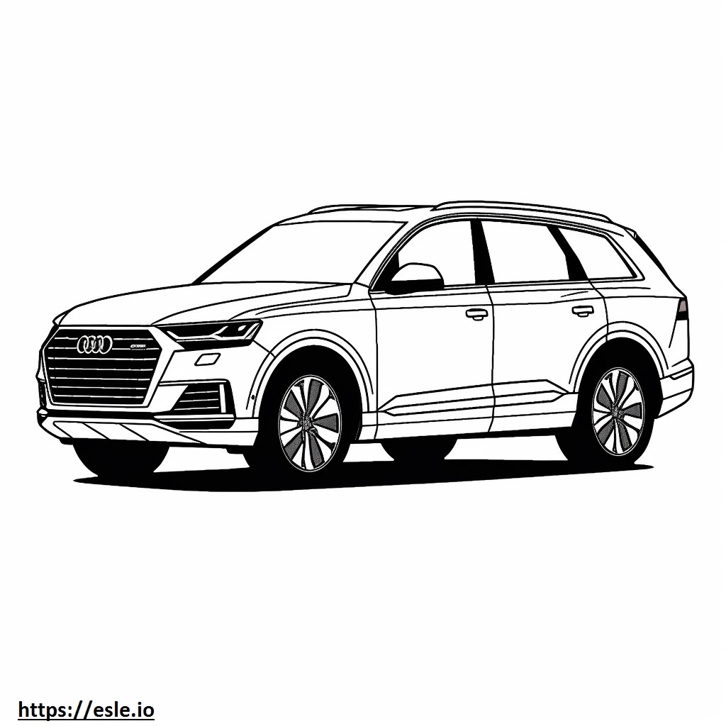 Audi Q7 coloring page