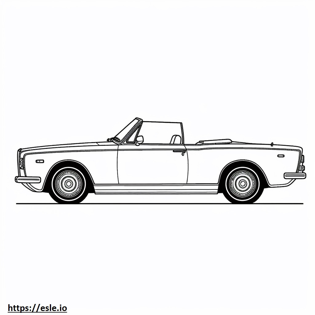 Rolls-Royce Corniche S coloring page