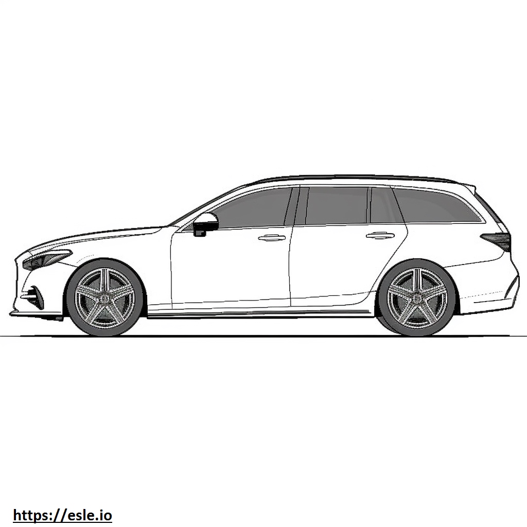 Mercedes-Benz E450 4matic (station wagon) gambar mewarnai