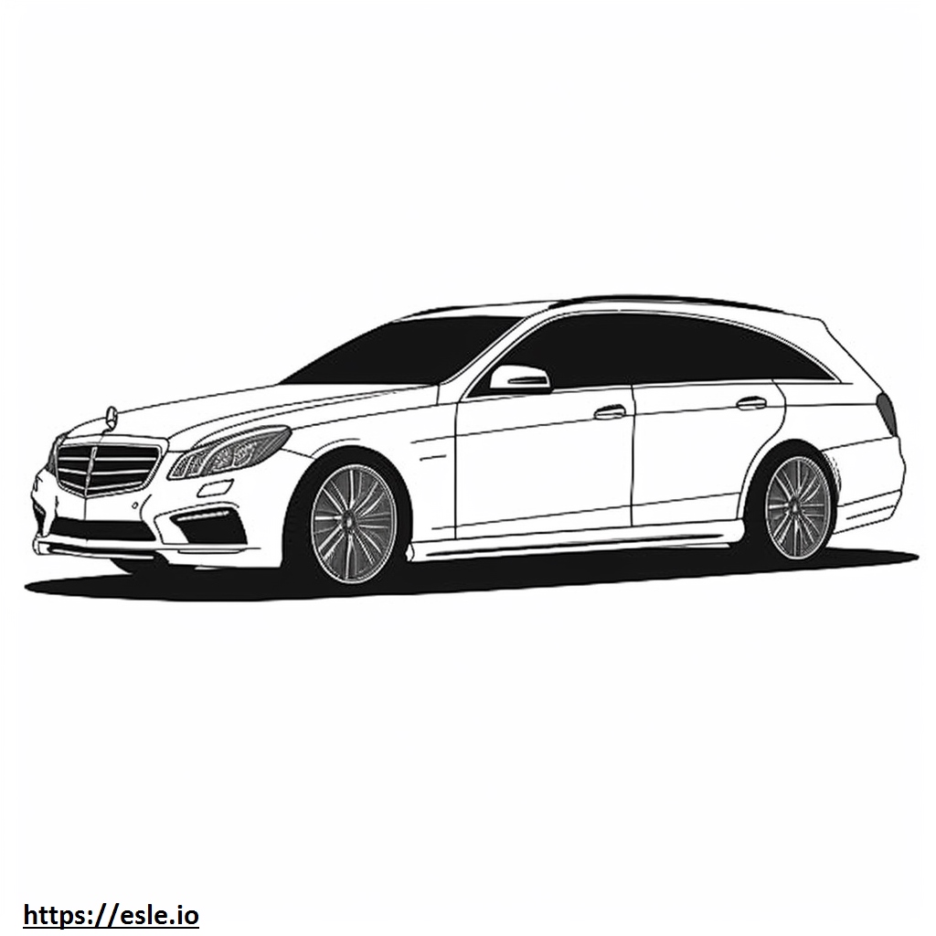 Mercedes-Benz E450 4matic (station wagon) coloring page