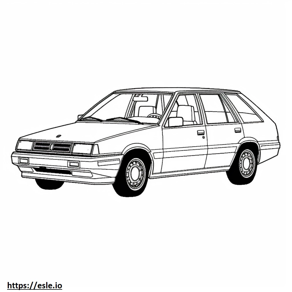 Nissan Stanza Wagon 2WD coloring page