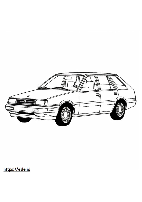Nissan Stanza Wagon 2WD coloring page