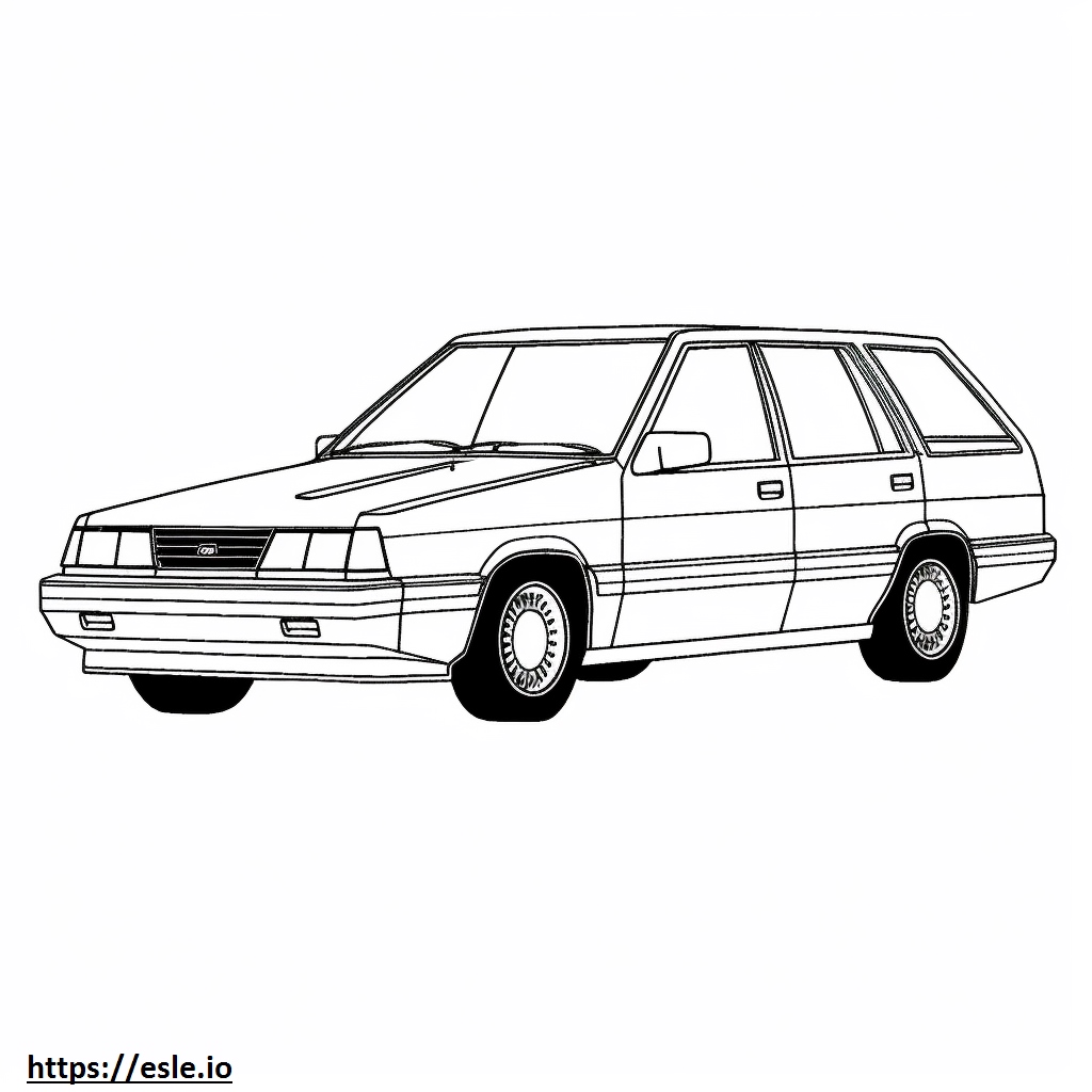 Kolorowanka: Nissan Stanza Wagon 2WD 3 - Do Druku
