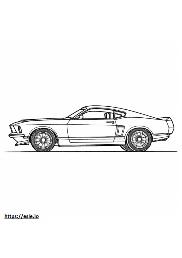 Ford Mustang Mach 1 para colorear e imprimir