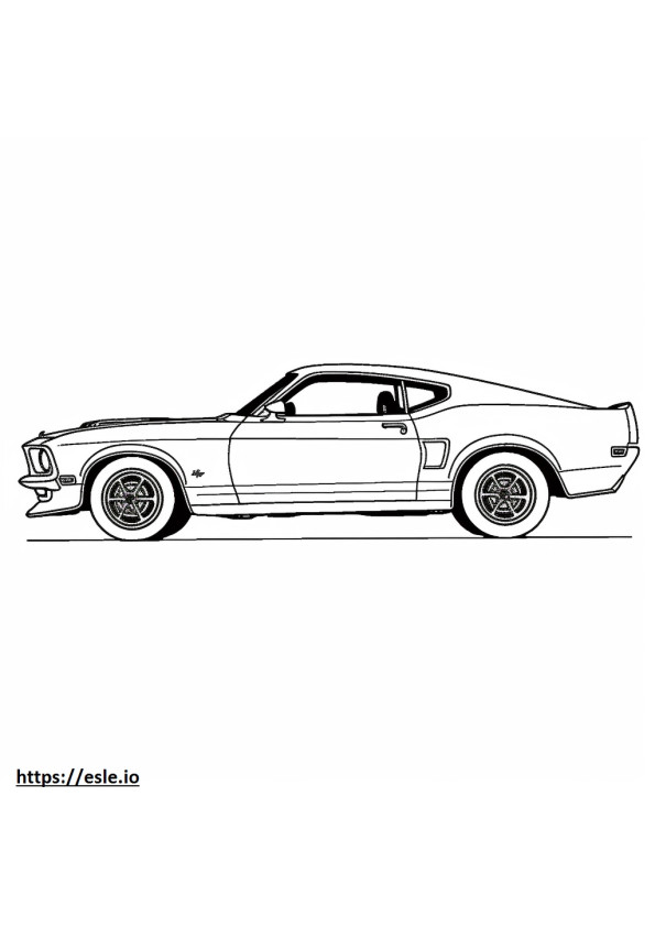 Ford Mustang Mach 1 coloring page