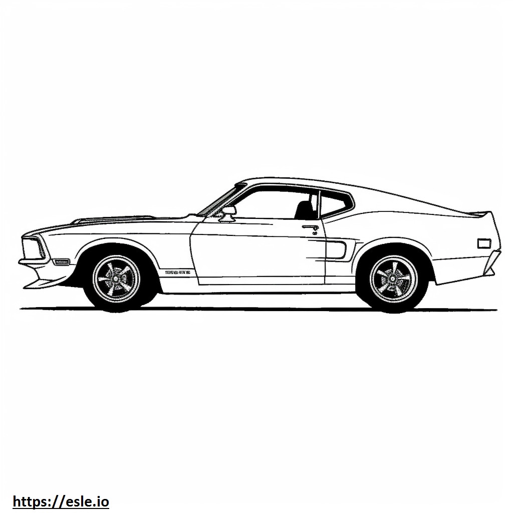 Ford Mustang Mach 1 coloring page