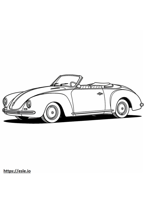 Volkswagen New Beetle Convertible coloring page