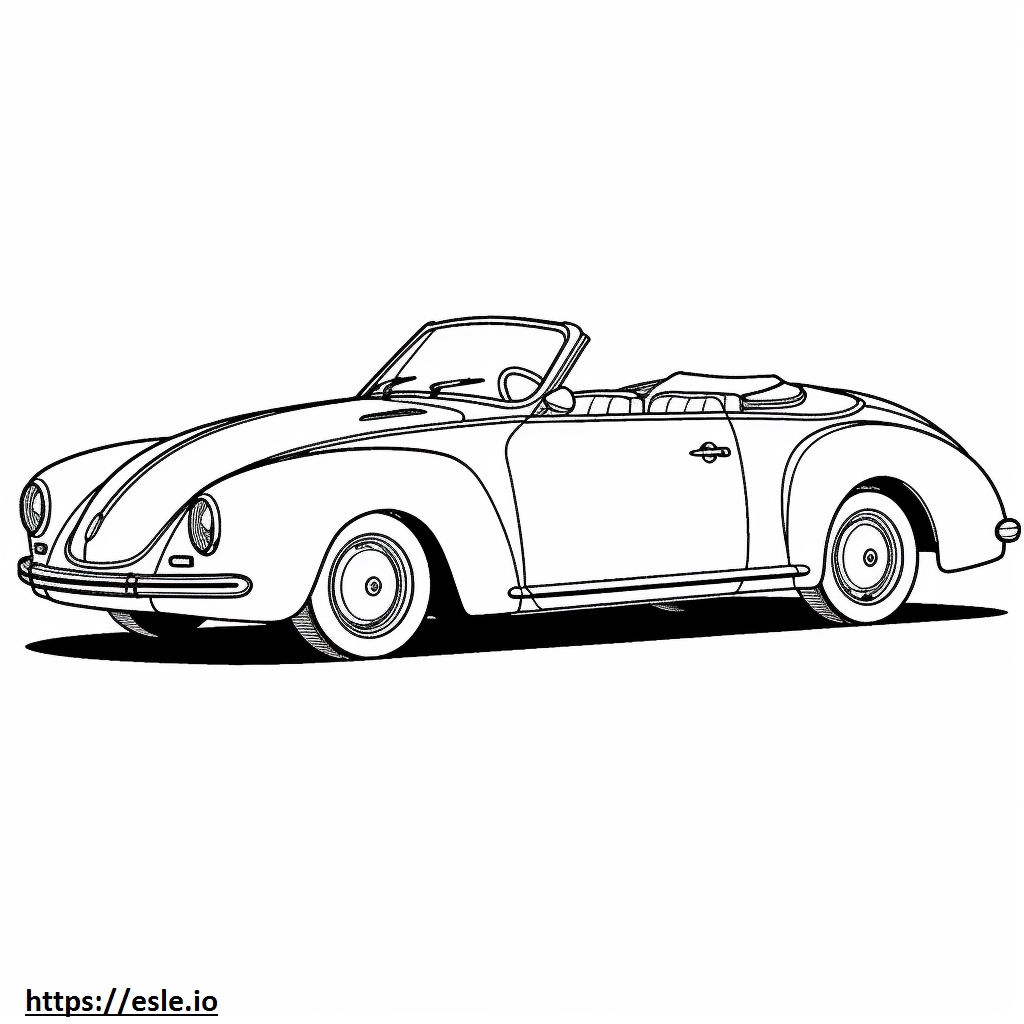 Volkswagen New Beetle Convertible coloring page