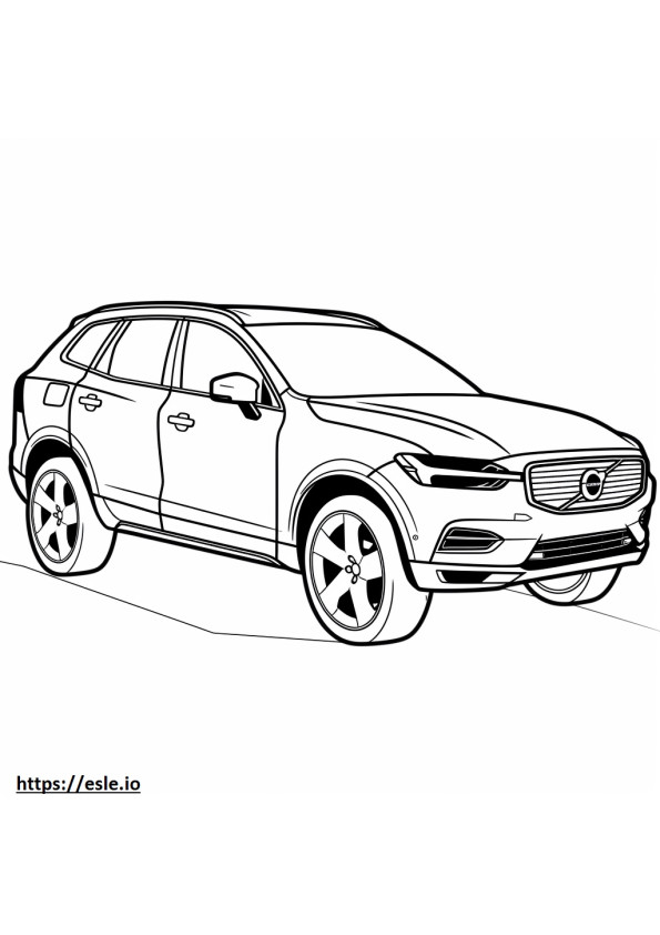 Volvo XC60 B5 AWD coloring page